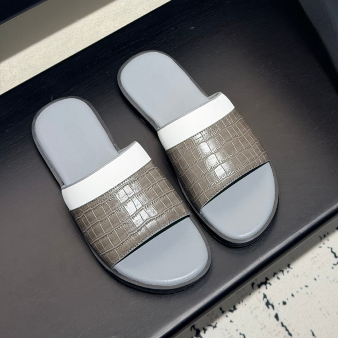 Men'S Shoes Hugo Boss - Handmade Cowhide Sandals Luxury Brand Men's