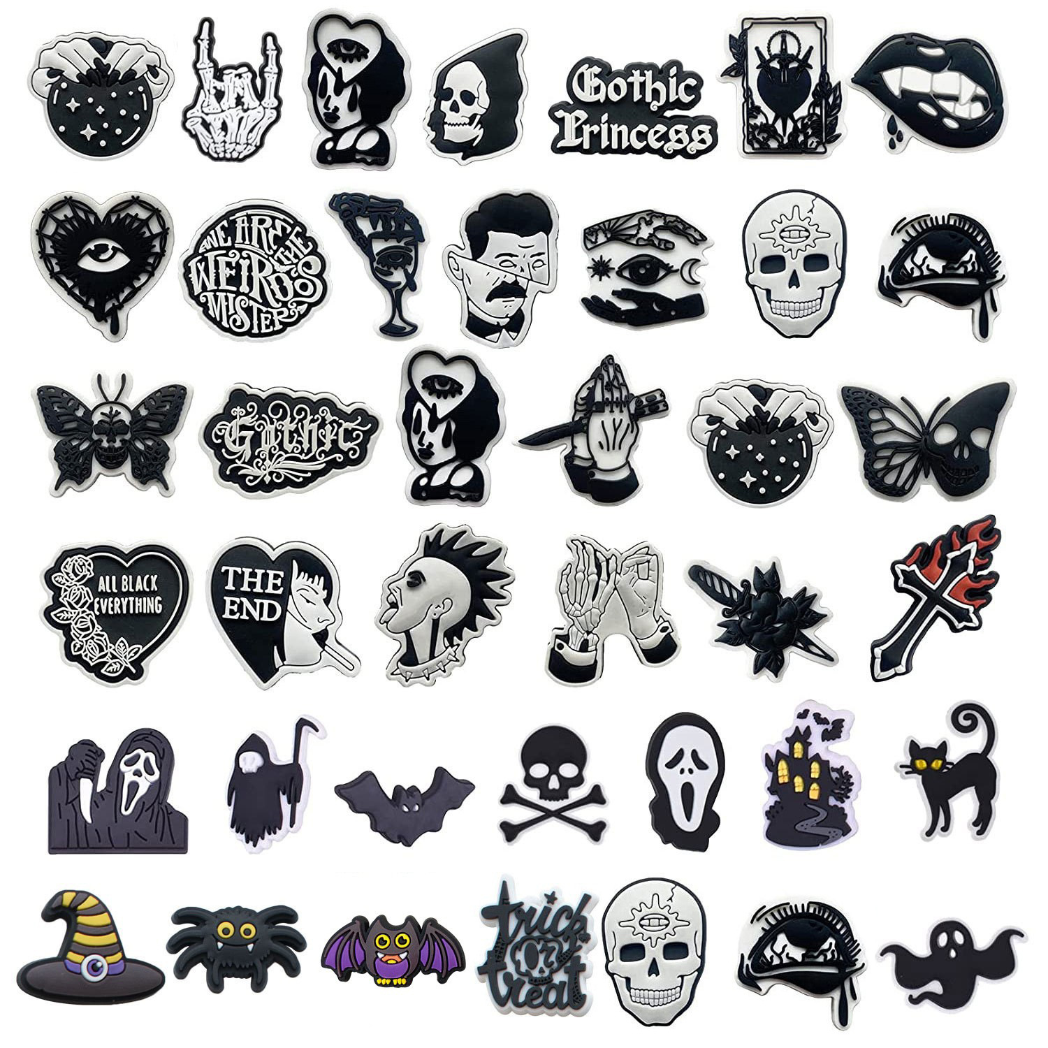 Men Shoes Jeans - Horror Halloween Shoe Charms for Crocs