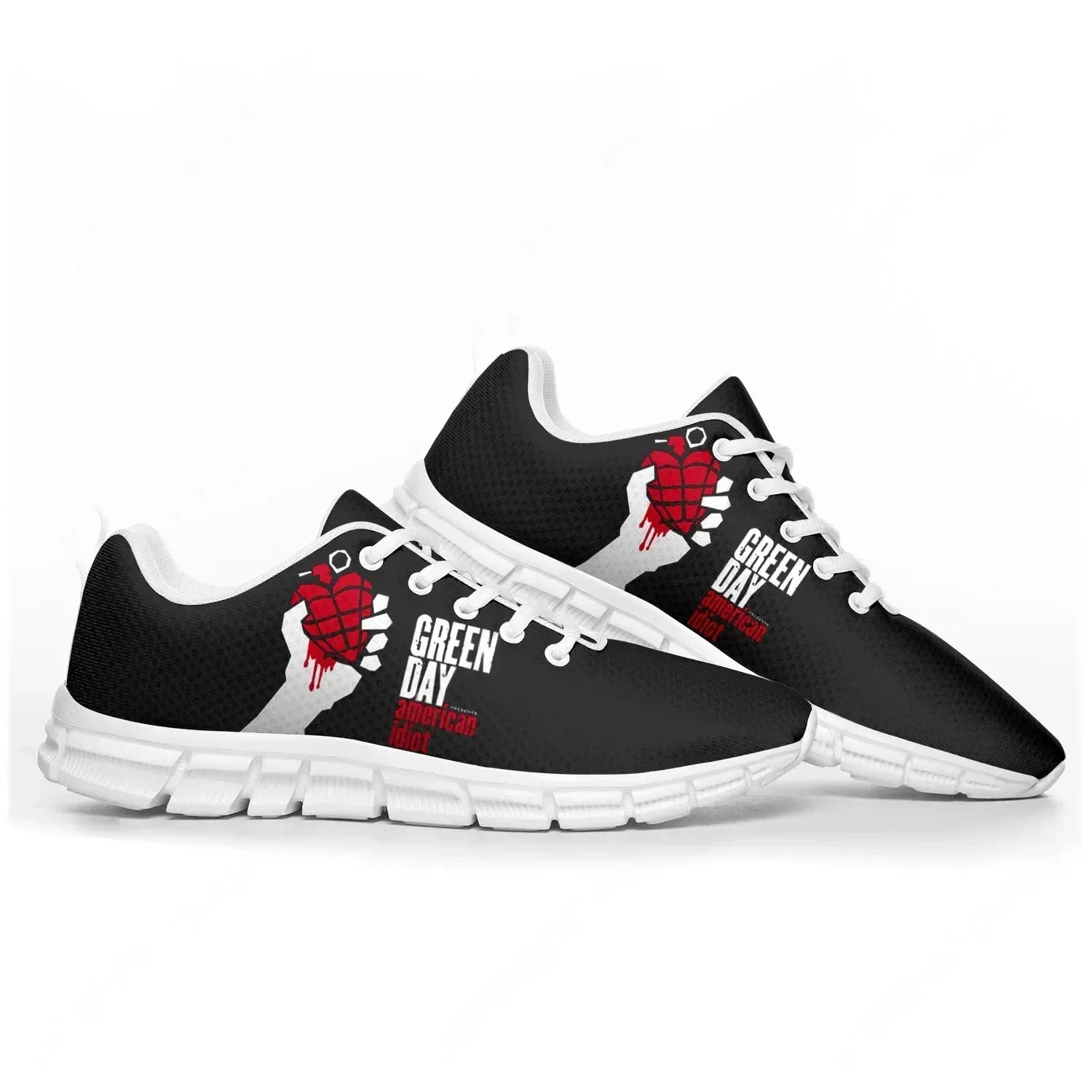 Green Day Pop Rock Band Sports – Men'S Shoes Green And White Bewertung und Preis