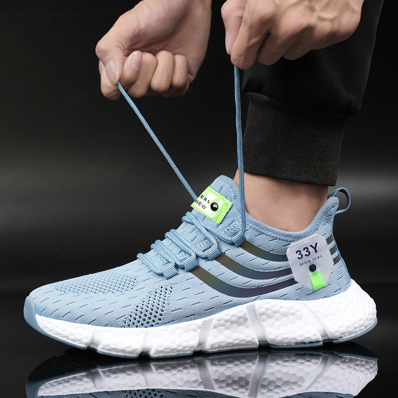 Women Sneakers 2023 New Mesh B – Men'S Shoes Green And White Bewertung und Preis