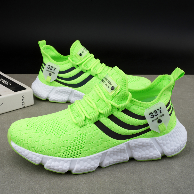Women Sneakers 2023 New Mesh B – Men'S Shoes Green And White Bewertung und Preis