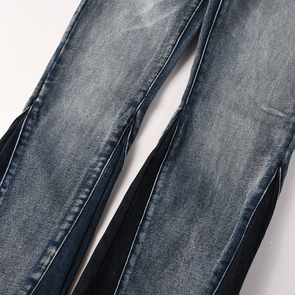 Men's Spliced Boot Cut Denim J – Men Shoes Jeans Bewertung und Preis