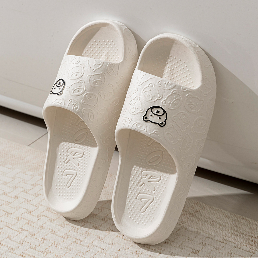Printting Cute Bear Women Slip – Men Shoes Size To Women Bewertung und Preis
