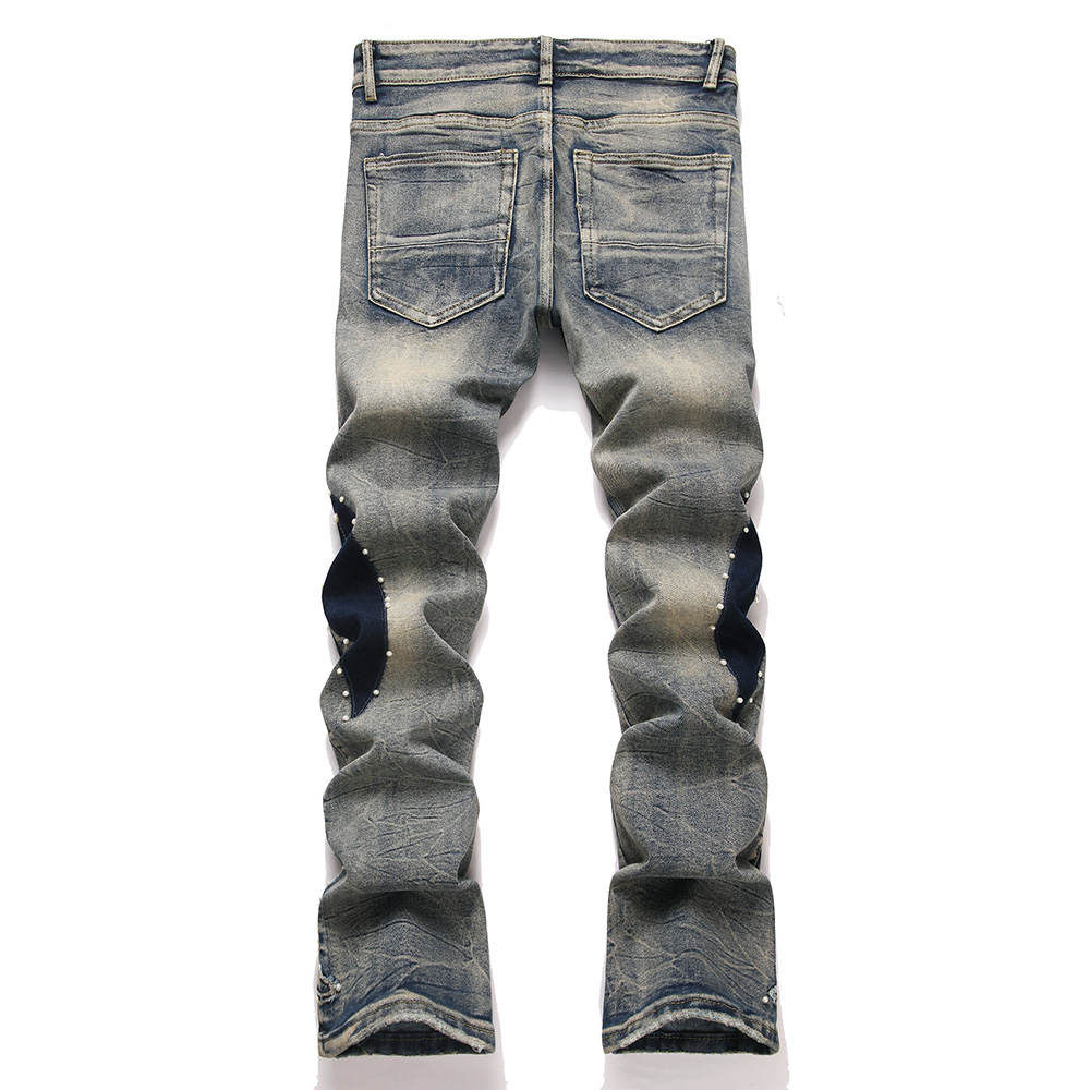 Men's Pearl Boot Cut Denim Jea – Men Shoes Jeans Bewertung und Preis