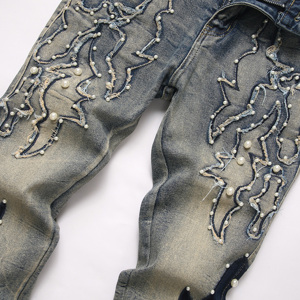 Men's Pearl Boot Cut Denim Jea – Men Shoes Jeans Bewertung und Preis