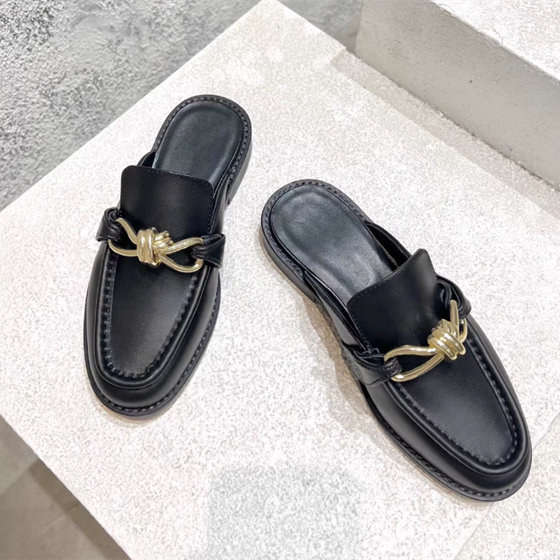 Metal Buckle Half Slippers For – Men'S Shoes Hugo Boss Bewertung und Preis