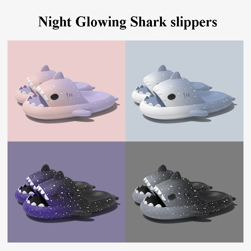 Cute Cartoon Shark Slippers Fo – Men Shoes Size To Women Bewertung und Preis