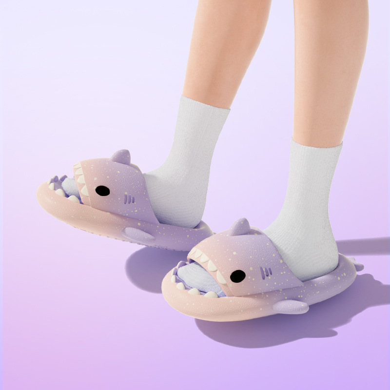 Cute Cartoon Shark Slippers Fo – Men Shoes Size To Women Bewertung und Preis
