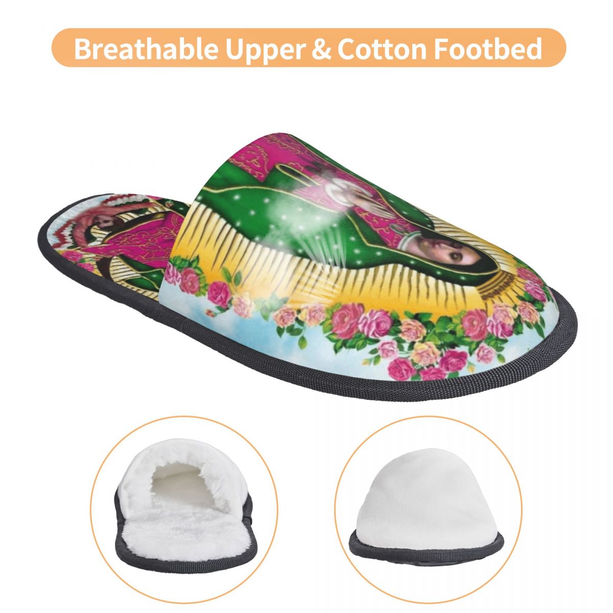 Our Lady Of Guadalupe Mexican  – Men'S Shoes With Memory Foam Bewertung und Preis