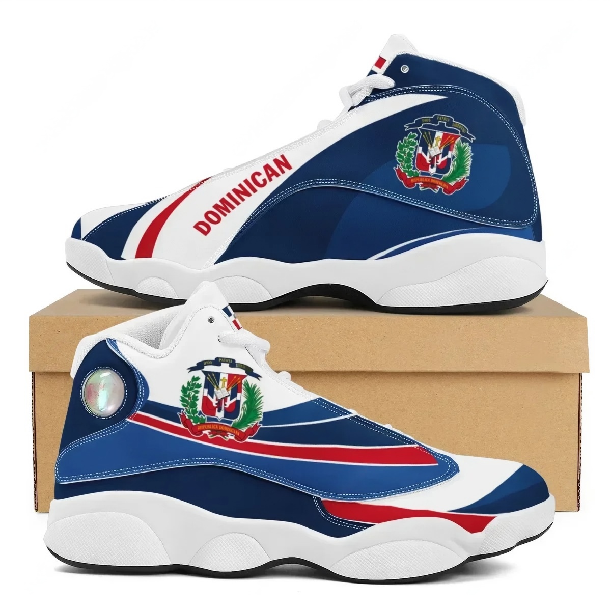 DOMINICAN Flag Print Teens Lac – Men'S Shoes Basketball Bewertung und Preis