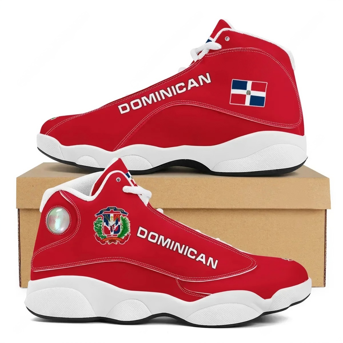 DOMINICAN Flag Print Teens Lac – Men'S Shoes Basketball Bewertung und Preis