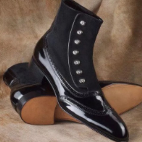 Men's Leather Suede Chelsea Bo – Men Shoes H&M Bewertung und Preis