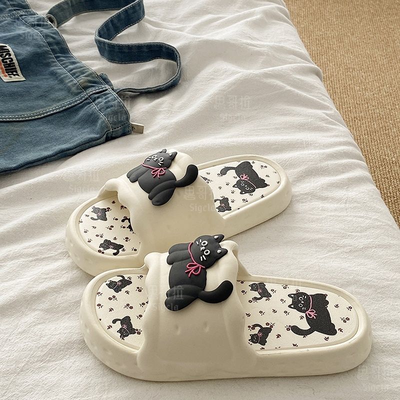 Printting Cute Bear Women Slip – Men Shoes Size To Women Bewertung und Preis