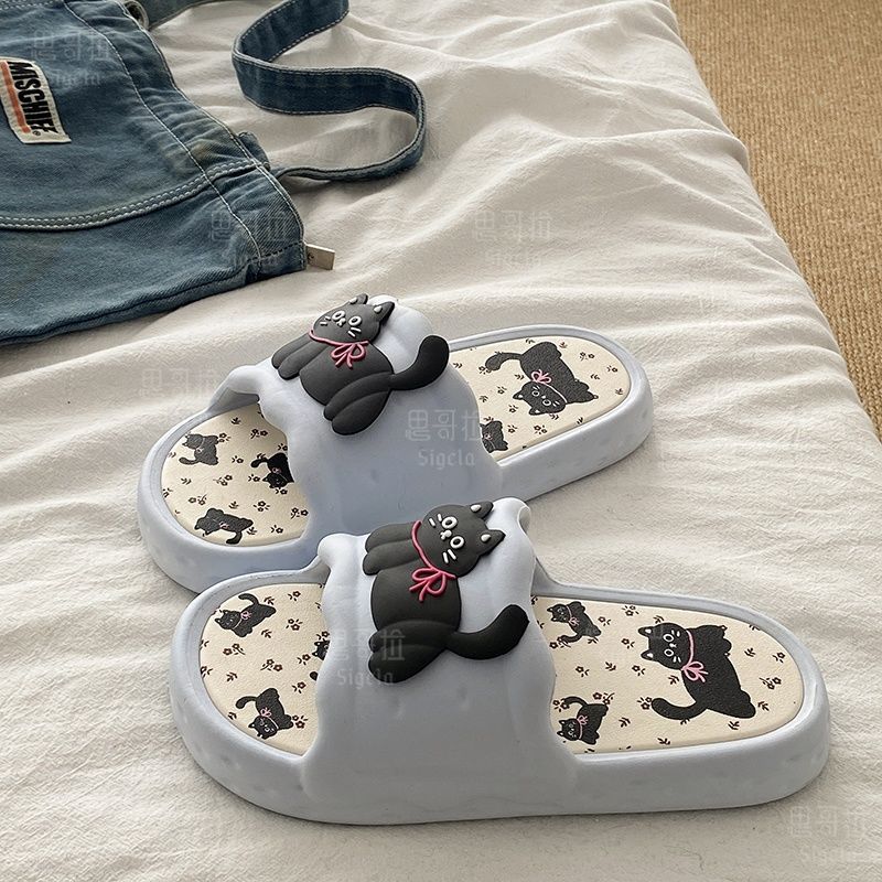 Printting Cute Bear Women Slip – Men Shoes Size To Women Bewertung und Preis