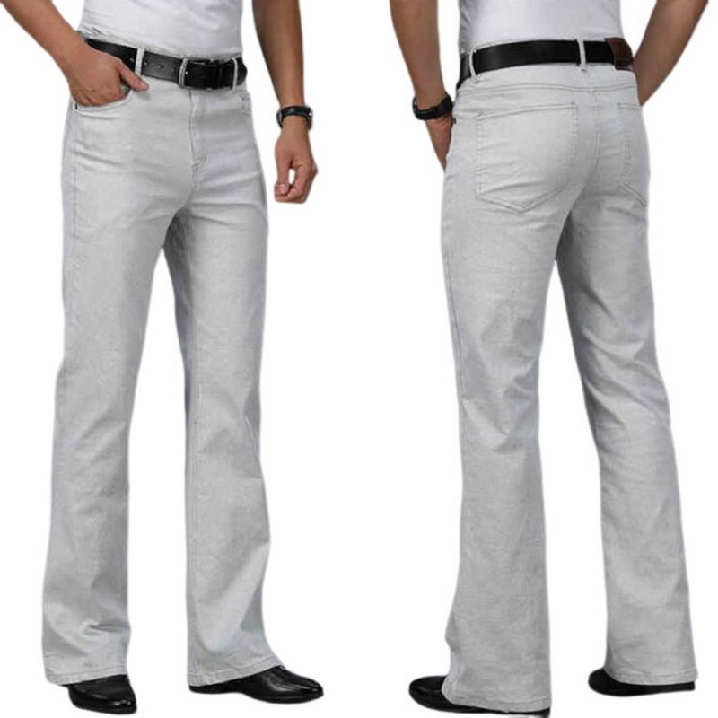 Men's Beige Loose Jeans Fashio – Men Shoes Jeans Bewertung und Preis