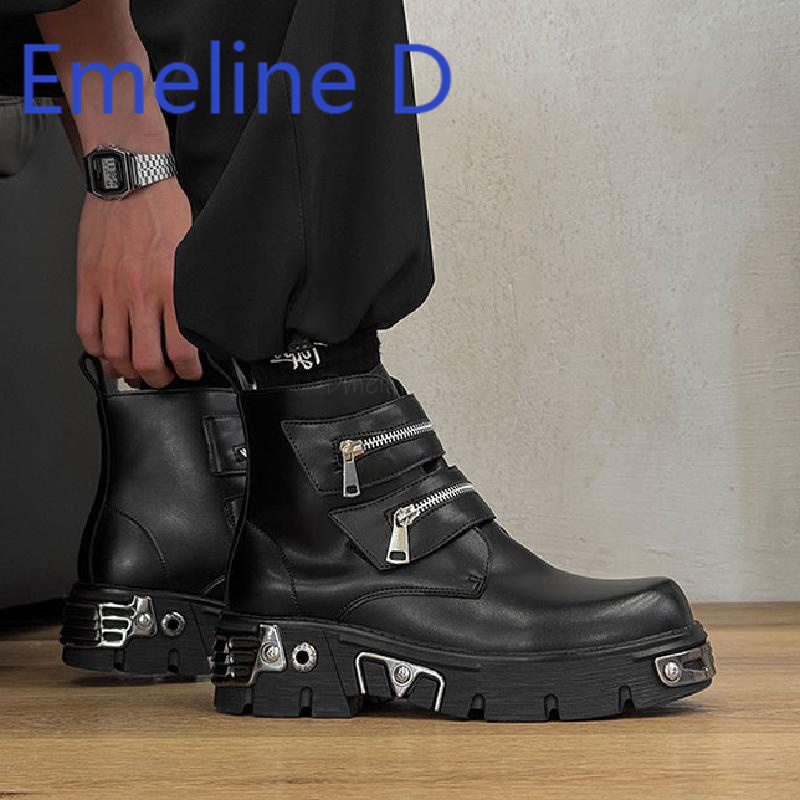 Dark Punk High Top Shoes Fashi – Men'S Shoes To Increase Height Bewertung und Preis