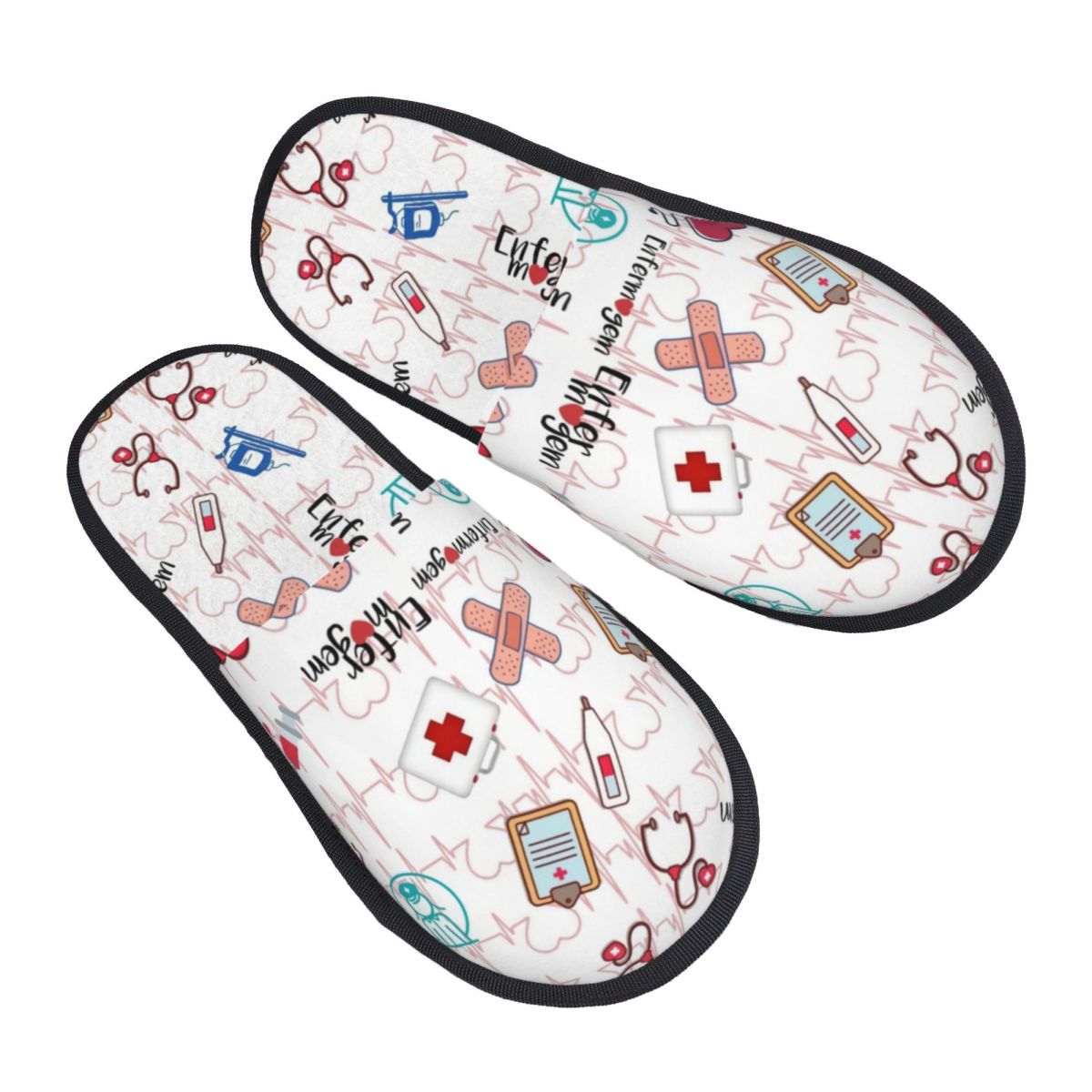 Print Heartbeat And Stethoscop – Men'S Shoes With Memory Foam Bewertung und Preis