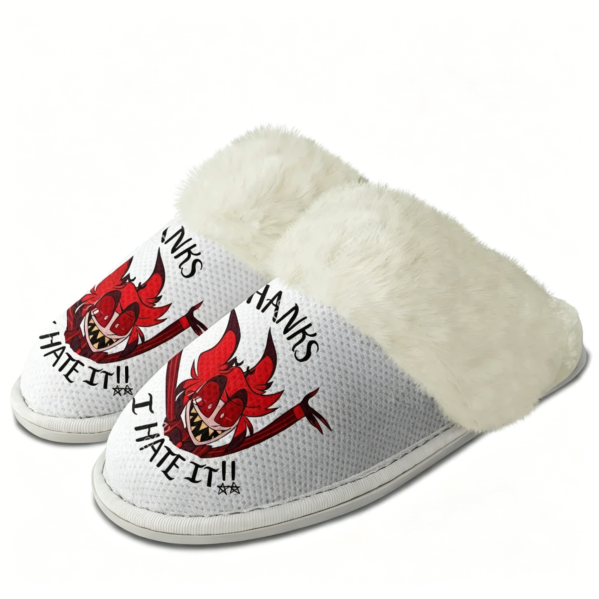 H-Hazbin Hotel Plush Slippers  – Men Shoes H&M Bewertung und Preis