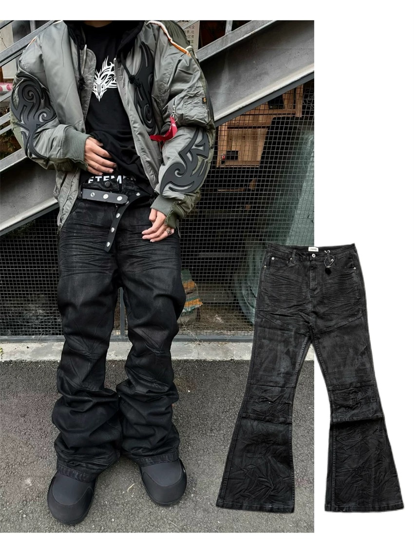High street coated micro-flare – Men Shoes Jeans Bewertung und Preis