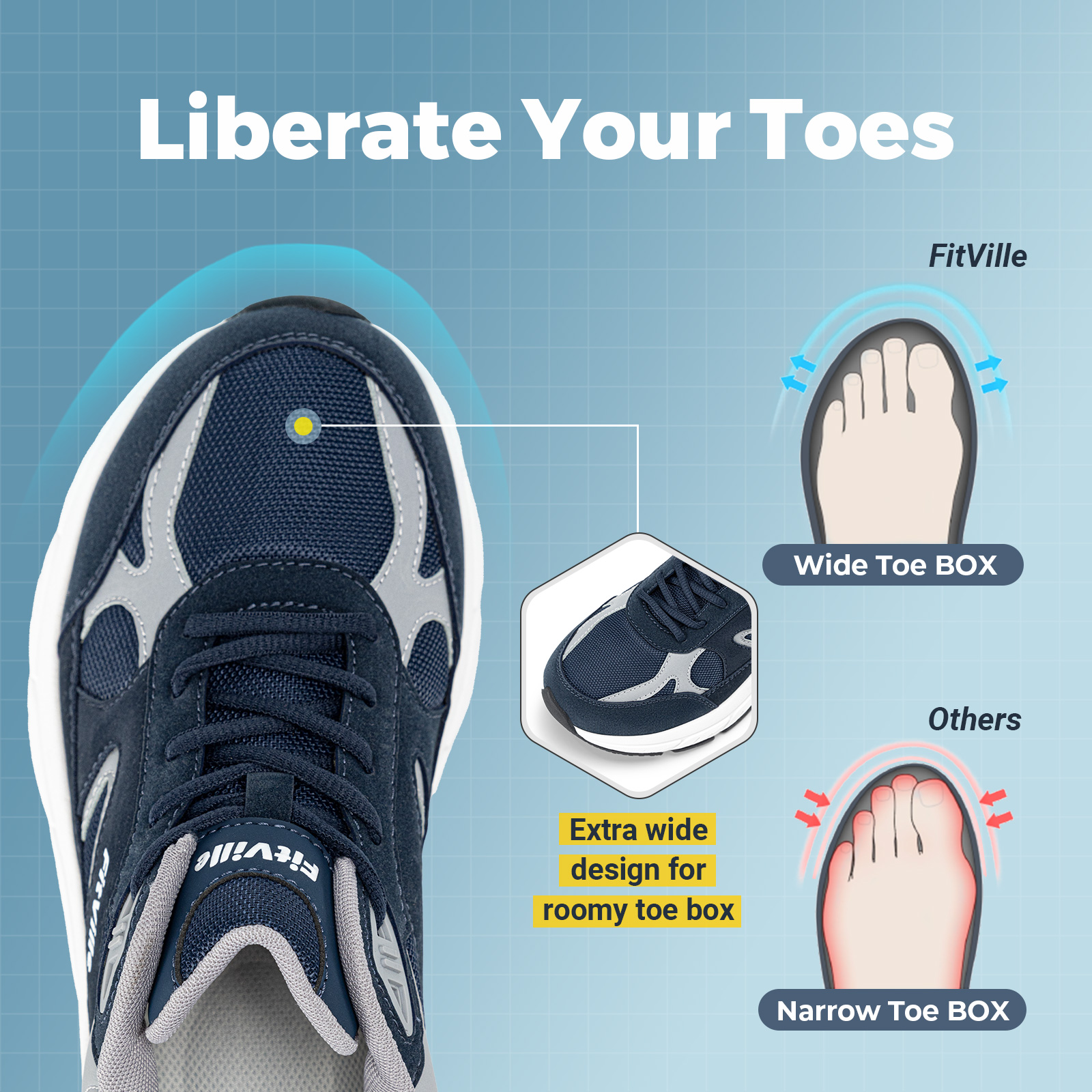 FitVille Newest Walking Shoes  – Men Shoes H&M Bewertung und Preis