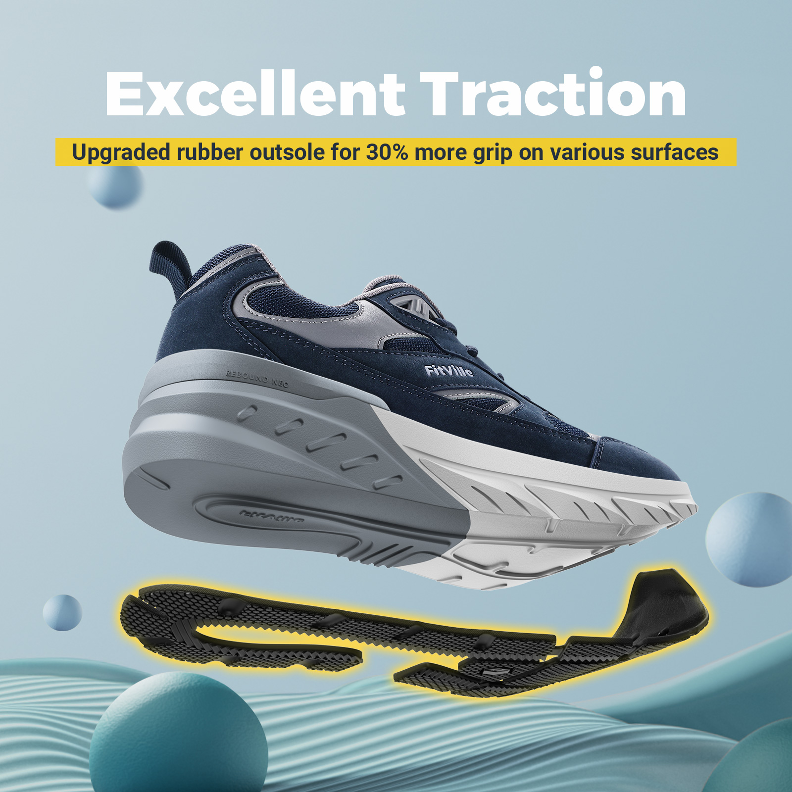 FitVille Newest Walking Shoes  – Men Shoes H&M Bewertung und Preis
