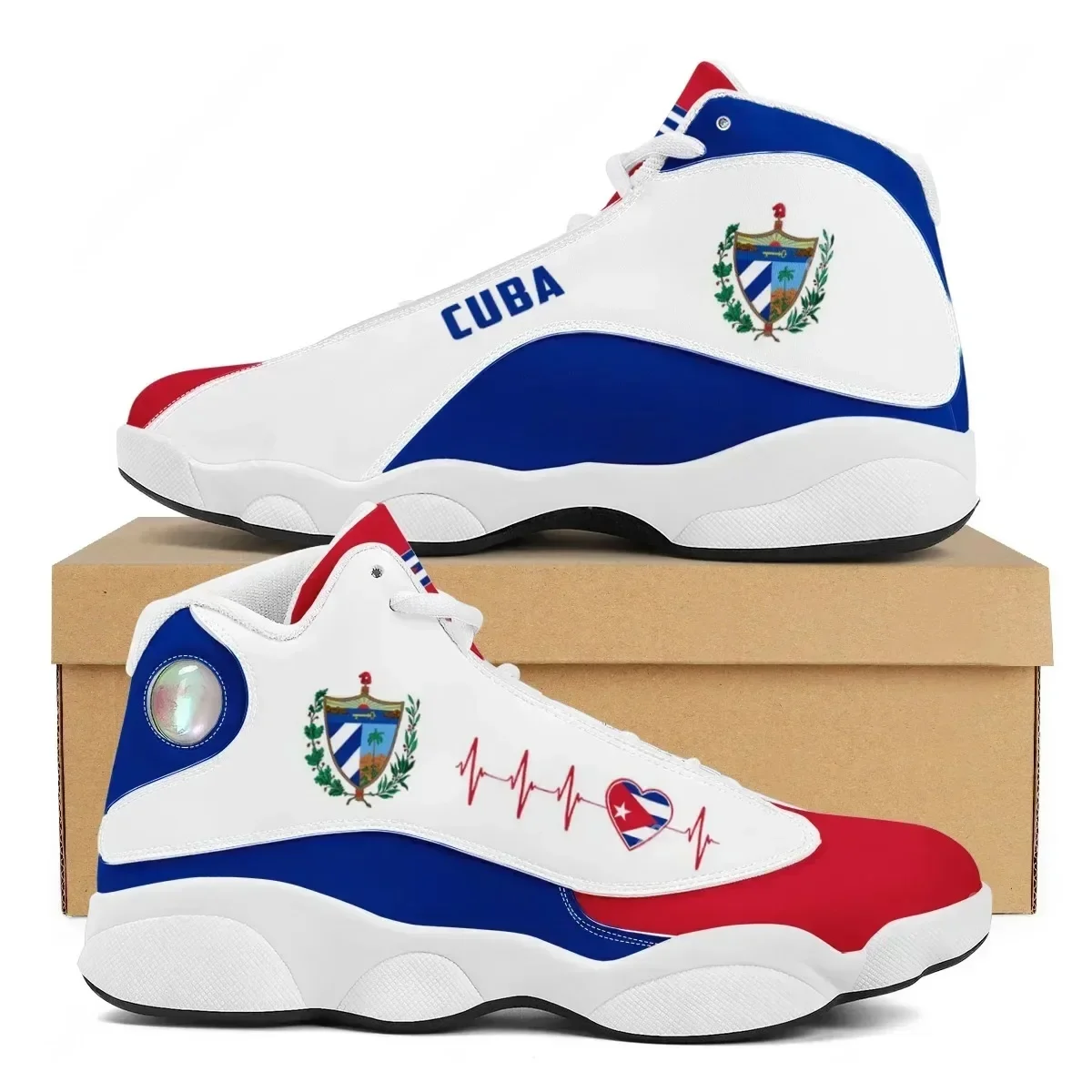 CUBA Flag Print Cool Men Baske – Men'S Shoes Basketball Bewertung und Preis