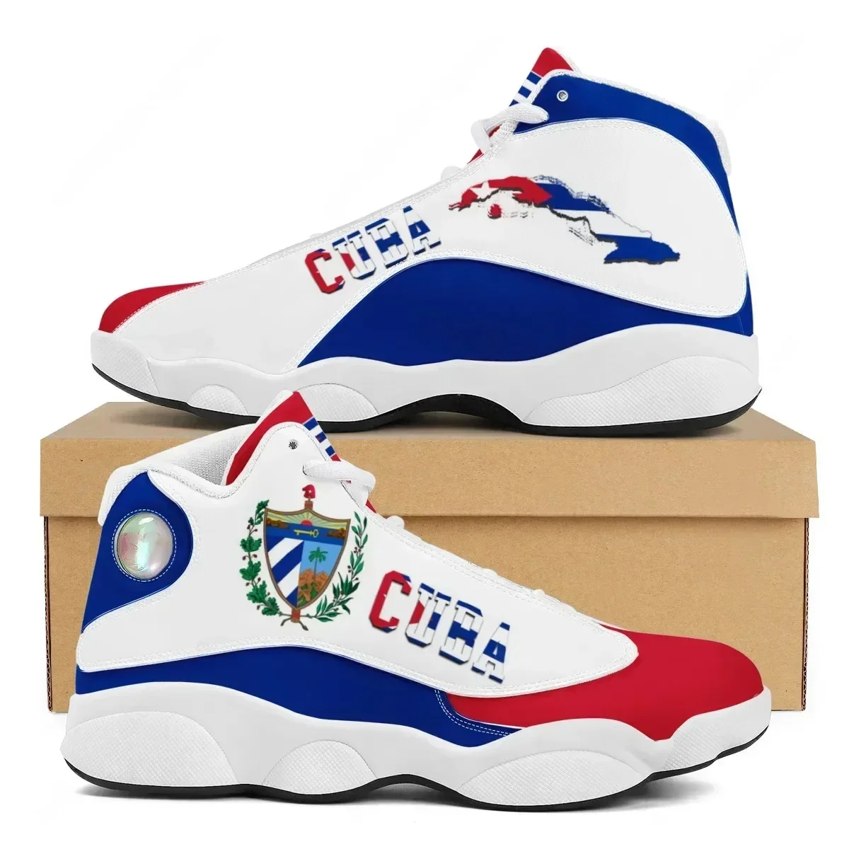 CUBA Flag Print Cool Men Baske – Men'S Shoes Basketball Bewertung und Preis