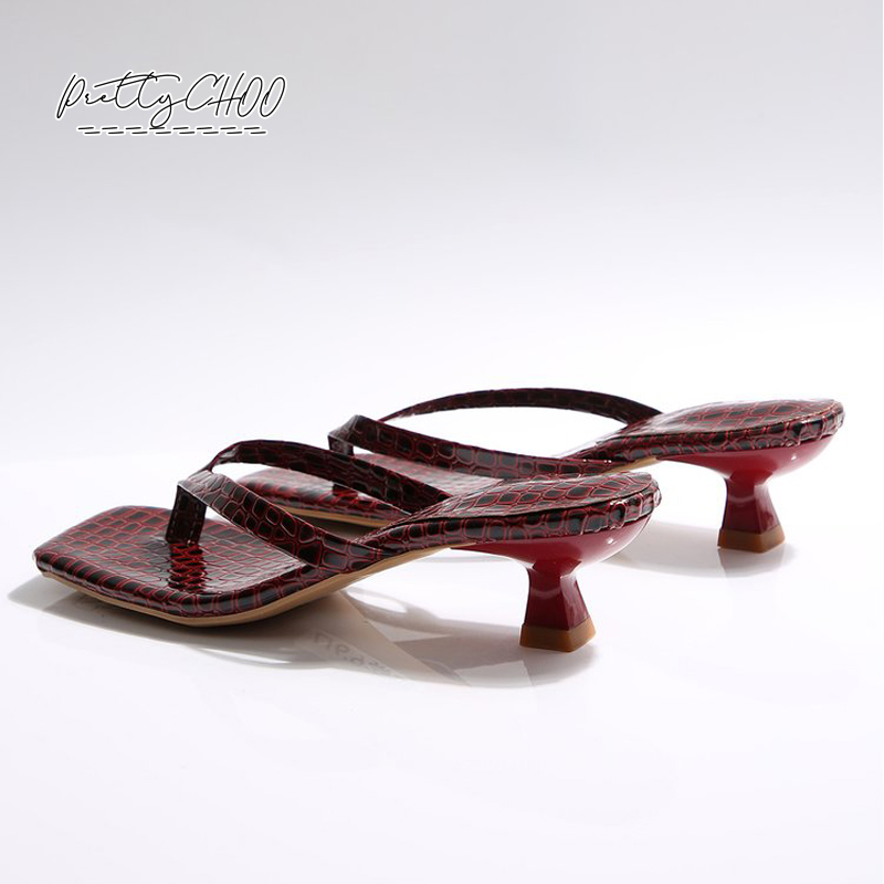 Crocodile Print Kitten Heel Fl – Men Shoes Size To Women Bewertung und Preis