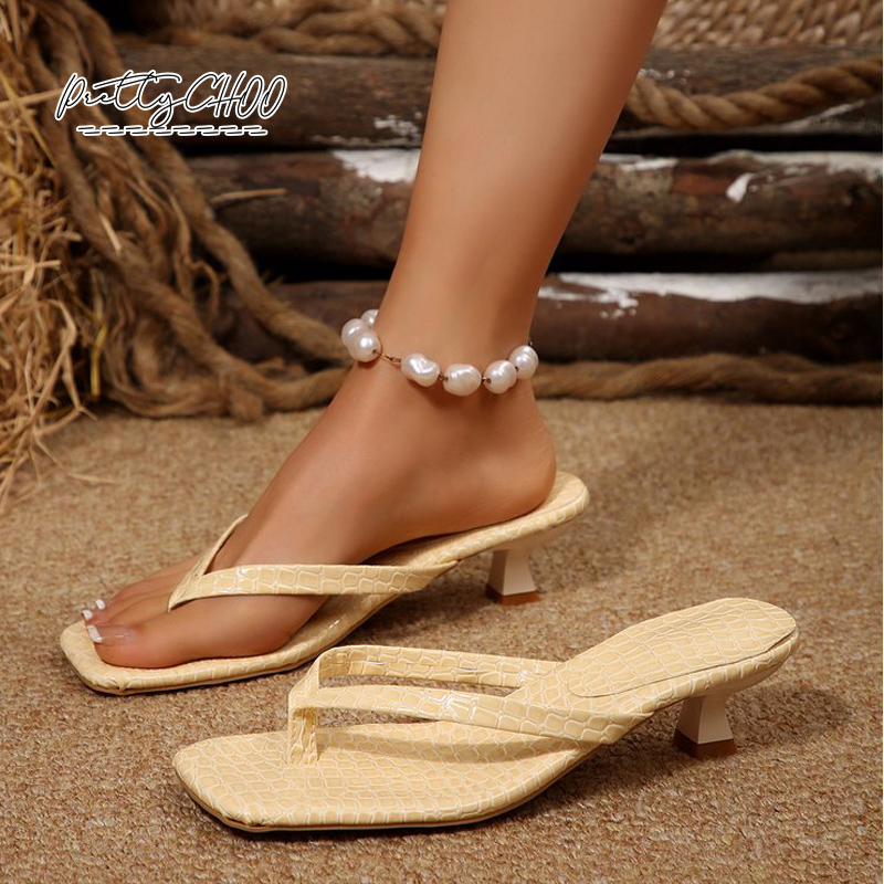 Crocodile Print Kitten Heel Fl – Men Shoes Size To Women Bewertung und Preis